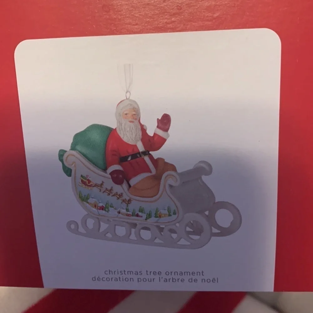 Hallmark keepsake ornament club Santa’s sleigh 2021 NIB